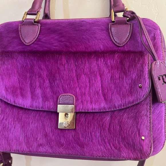 Tory Burch Priscilla Handbag leather with calf hair - Picture 3 of 10